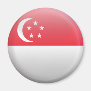Flagge Singapurs Magnet