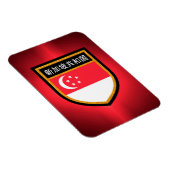 Flagge Singapurs Magnet (Rechte Seite)