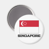 Flagge Singapurs Magnet (Vorderseite/Rückseite)