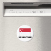 Flagge Singapurs Magnet (In Situ (Geschirrspüler))