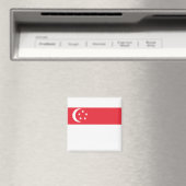 Flagge Singapurs Magnet (In Situ (Geschirrspüler))