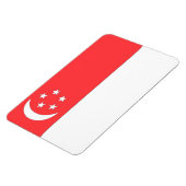 Flagge Singapurs Magnet (Linke Seite)
