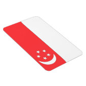 Flagge Singapurs Magnet (Rechte Seite)