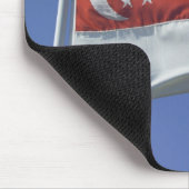 Flagge Singapurs Mousepad (Ecke)