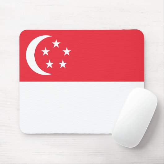 Flagge Singapurs Mousepad (Mit Mouse)