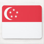 Flagge Singapurs Mousepad (Vorne)