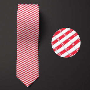 Flagge Singapurs Muster Krawatte