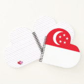 Flagge Singapurs Notizblock (Innenseite)