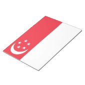 Flagge Singapurs Notizblock (angewinkelt)