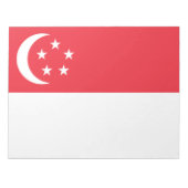 Flagge Singapurs Notizblock (Vorderseite)