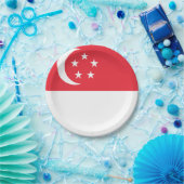 Flagge Singapurs Pappteller (Party)