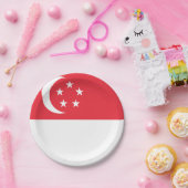 Flagge Singapurs Pappteller (Party)