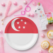 Flagge Singapurs Pappteller (Party)