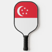 Flagge Singapurs Pickleball Schläger (Rückseite)