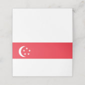 Flagge Singapurs Platzkarte (Außenseite Aufgefaltet)