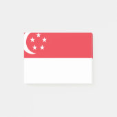 Flagge Singapurs Post-it Klebezettel (Vorderseite)