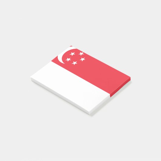 Flagge Singapurs Post-it Klebezettel (angewinkelt)