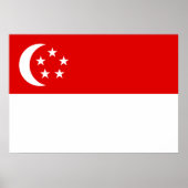 Flagge Singapurs Poster (Vorne)