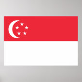Flagge Singapurs Poster (Vorne)