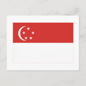 Flagge Singapurs Postkarte (Vorderseite)