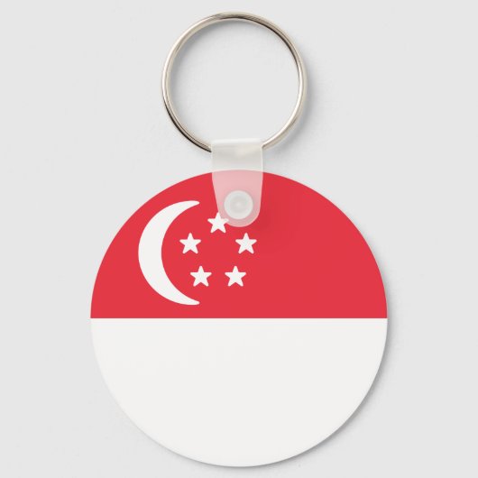 Flagge Singapurs Schlüsselanhänger (Vorderseite)