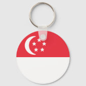 Flagge Singapurs Schlüsselanhänger (Rückseite)