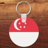 Flagge Singapurs Schlüsselanhänger (Vorderseite)
