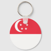 Flagge Singapurs Schlüsselanhänger (Rückseite)