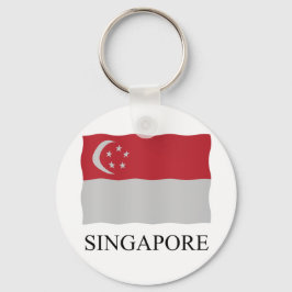 Flagge Singapurs Schlüsselanhänger