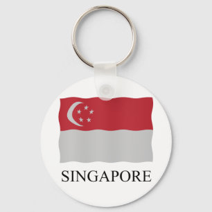 Flagge Singapurs Schlüsselanhänger