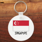 Flagge Singapurs Schlüsselanhänger (Vorderseite)