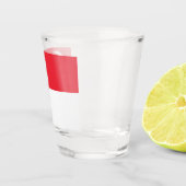 Flagge Singapurs Schnapsglas (Rechts)