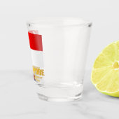 Flagge Singapurs Schnapsglas (Rechts)