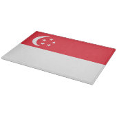 Flagge Singapurs Schneidebrett (Ecke)