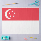 Flagge Singapurs Seidenpapier (Basteln)