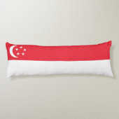 Flagge Singapurs Seitenschläferkissen (Rückseite)