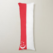 Flagge Singapurs Seitenschläferkissen (Vorderseite Vertikal)