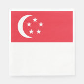 Flagge Singapurs Serviette (Vorderseite)