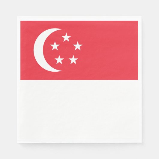 Flagge Singapurs Serviette (Vorderseite)