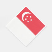 Flagge Singapurs Serviette (Ecke)