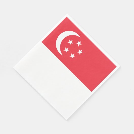 Flagge Singapurs Serviette (Ecke)