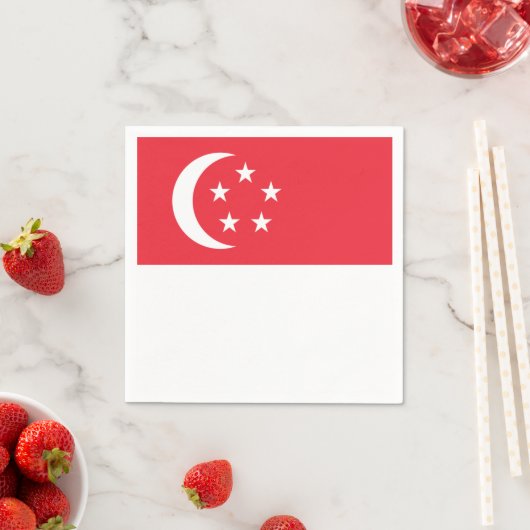 Flagge Singapurs Serviette (Beispiel)
