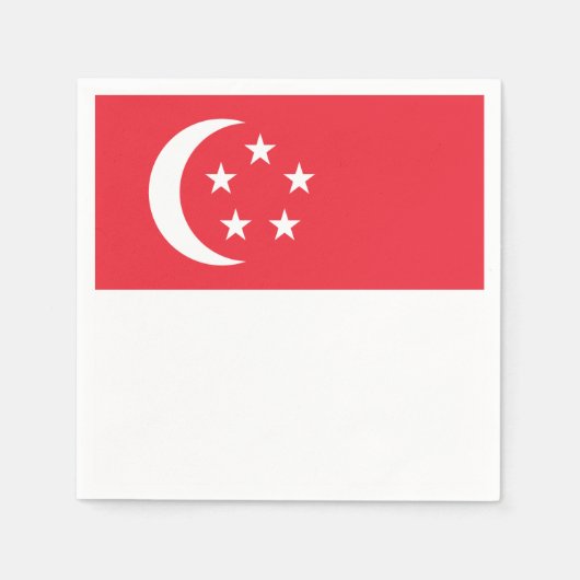 Flagge Singapurs Serviette (Vorderseite)