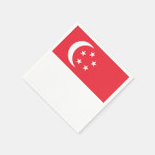Flagge Singapurs Serviette (Ecke)