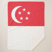 Flagge Singapurs Sherpadecke (Vorderseite)