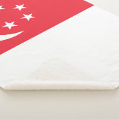 Flagge Singapurs Sherpadecke (3/4)