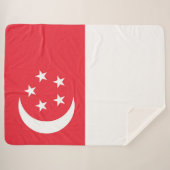 Flagge Singapurs Sherpadecke (Vorderseite (Horizontal))