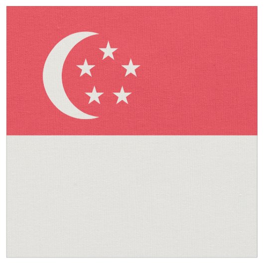 Flagge Singapurs Stoff (Nahaufnahme)