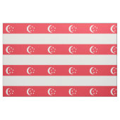 Flagge Singapurs Stoff (Fat Quarter (45,7 x 55,9 cm))
