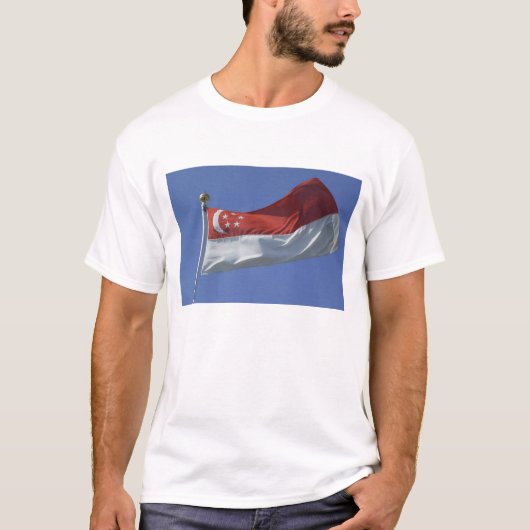 Flagge Singapurs T-Shirt (Vorderseite)